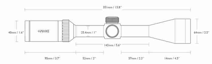 Airmax Scopes : VANTAGE 4X32MM AO (MIL DOT RETICLE)