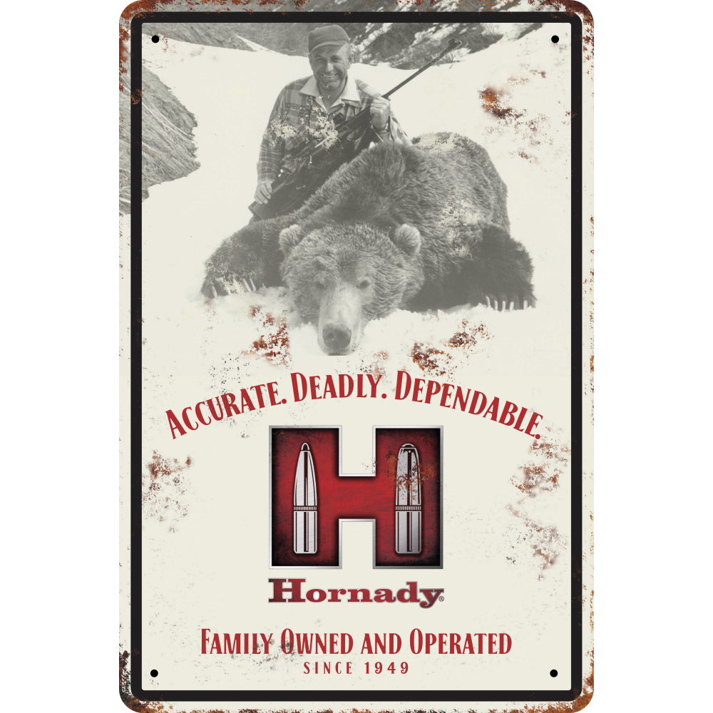 Hornady WOLD LEADER TIN SIGN