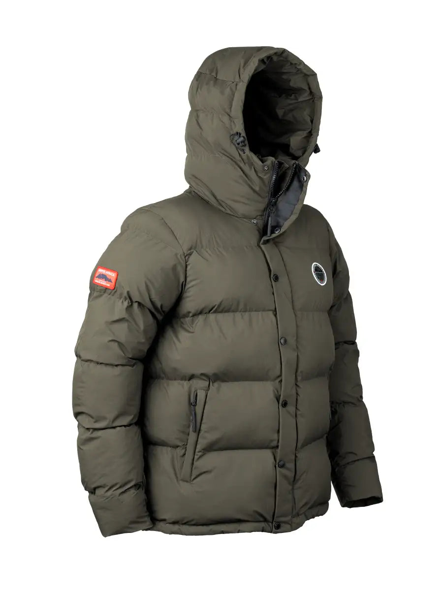Adventure Puffer Jacket - Black/Olive