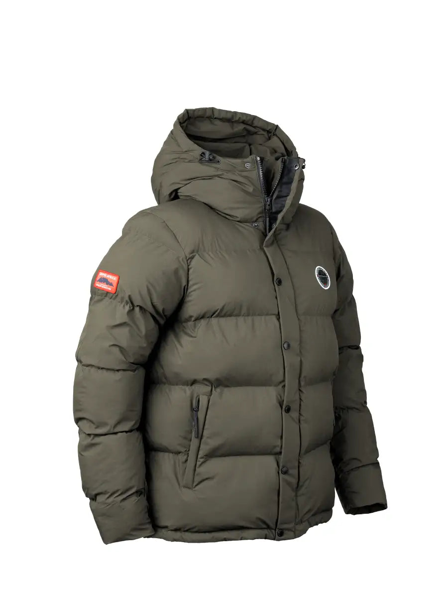 Adventure Puffer Jacket - Black/Olive