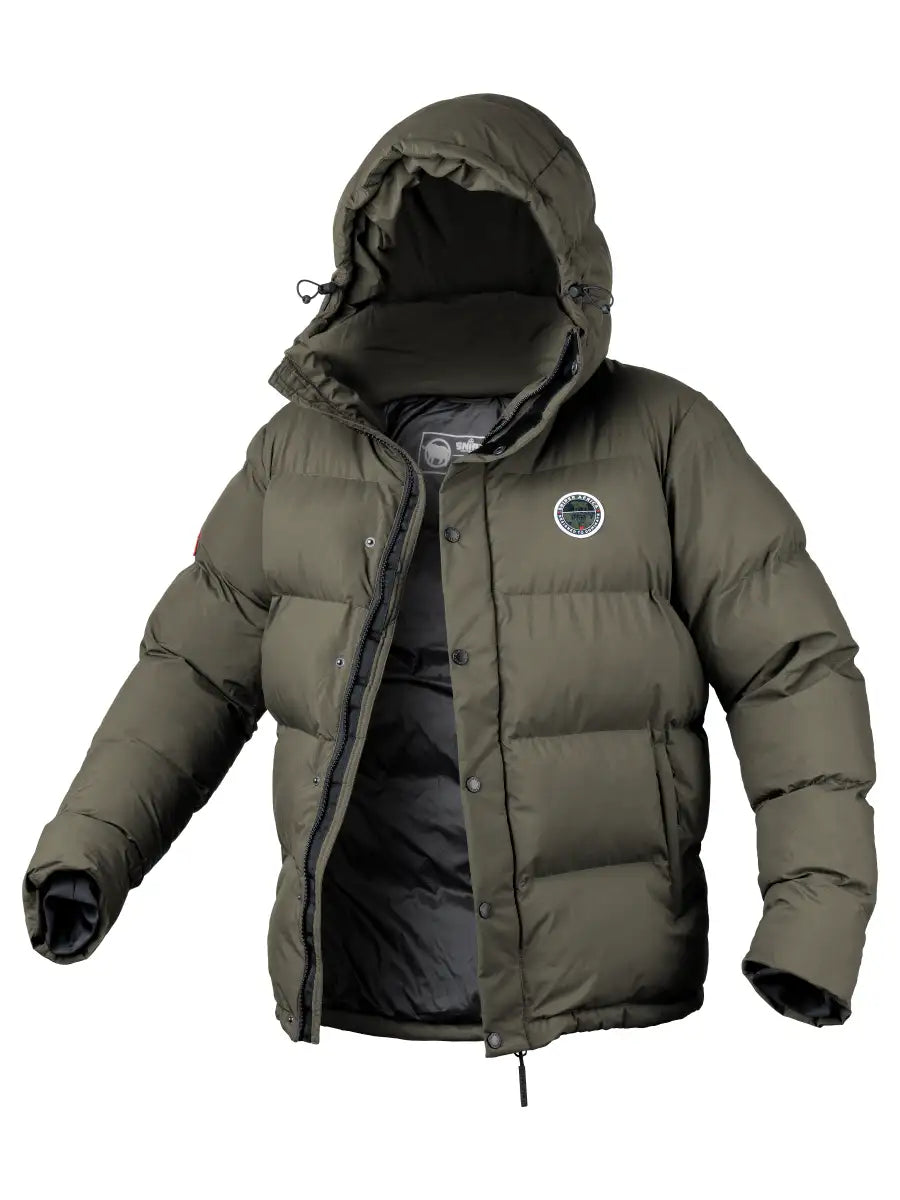 Adventure Puffer Jacket - Black/Olive