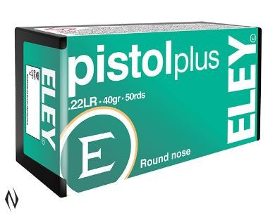 Eley Rimfire Ammo .22LR PISTOL PLUS PER 50