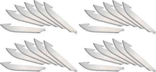 OUTDOOR EDGE 3" SERRATED BLADES SILVER 6PK (300)