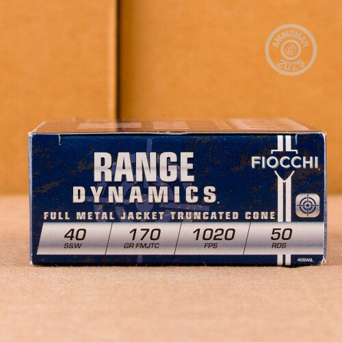 Fiocchi 40 S&W 170GR FMJ 1083 FPS PER 50