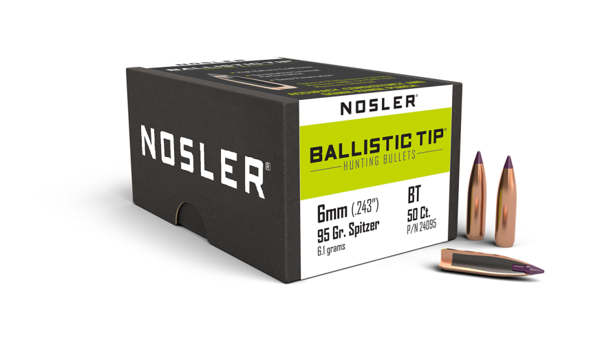 Nosler P 6MM 95GR NOSLER BALLISTIC TIP (50)