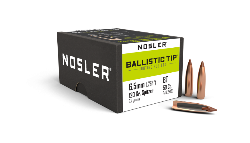 Nosler P 6.5MM 120GR NOSLER BALISTIC TIP (50)