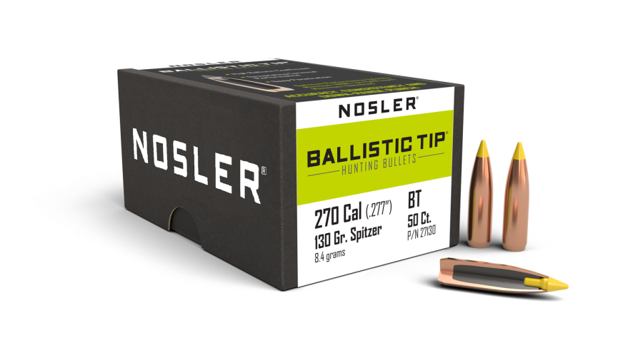 Nosler P 270 130GR NOSLER BALLISTIC TIP (50)