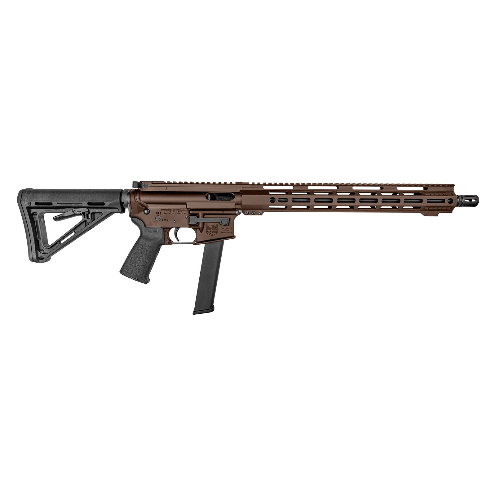 Diamondback 9MM CARBINE 16''BBL  W/15'' MLOK RAIL BLACK