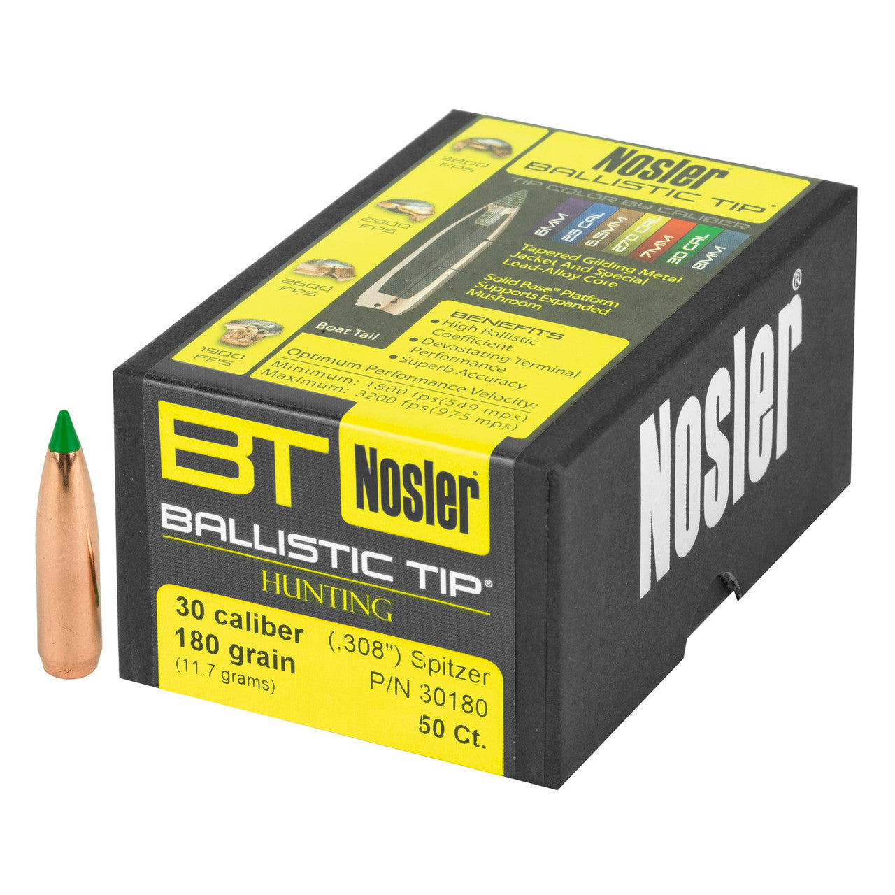 Nosler P 308 180GR NOSLER BALLISTIC TIP (50)