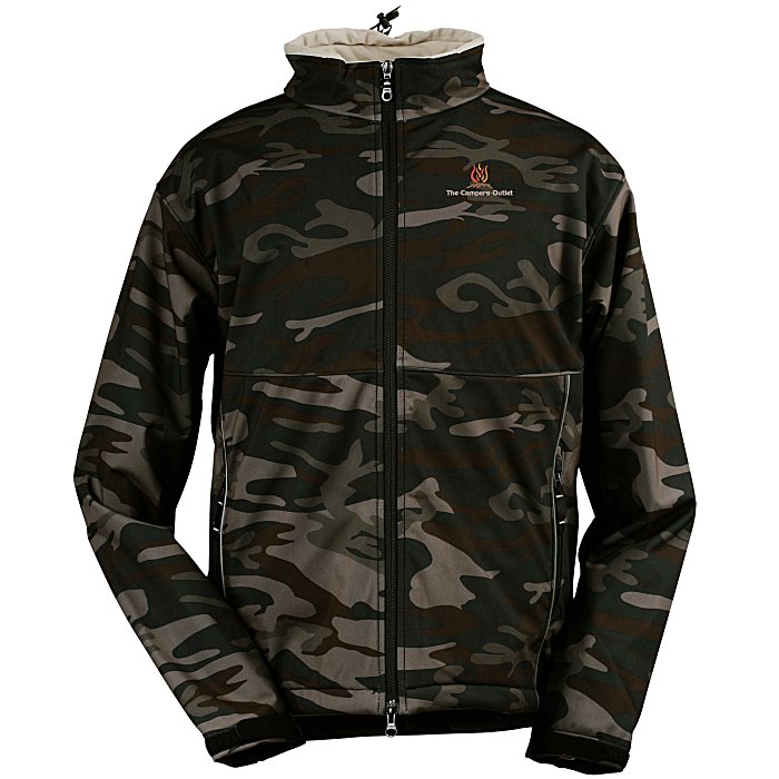 Biomorph Clothing BIOMORPH MENS CAMO SOFTSHELL JACKET MED