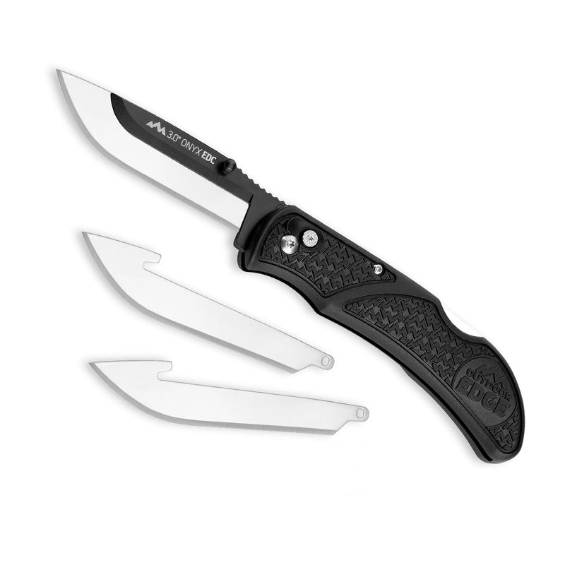 OUTDOOR EDGE XD4 MULTI FUNCTION CARRY KNIFE CUT-SAW-SCRAPE-PRY-SCREW BLACK BL...