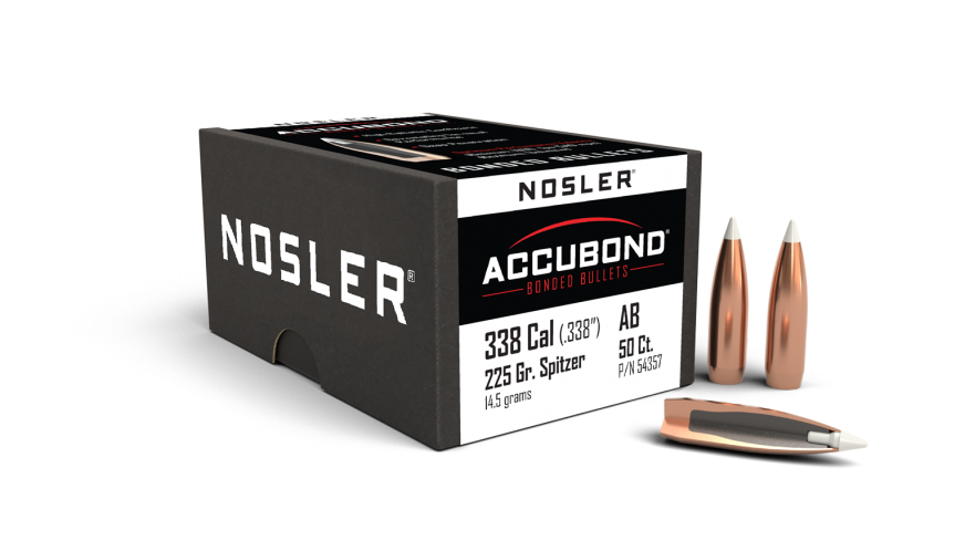 Nosler P 338 225GR NOSLER ACCUBOND (50)