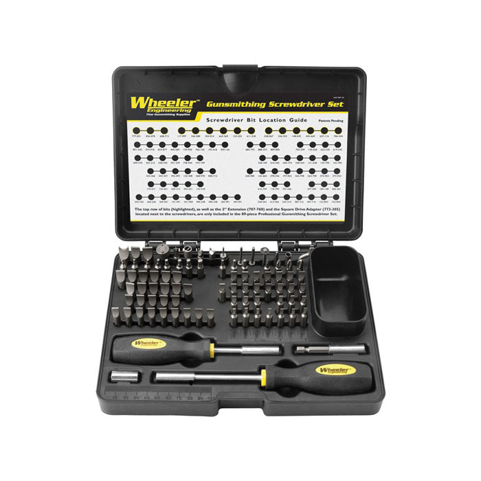 Wheeler PROFESSIONAL GUNSMITH SCREWDRIVER KIT 89PC