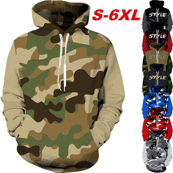 Biomorph Clothing BIOMORPH MENS CAMO L/WEIGHT HOODIE 3XL