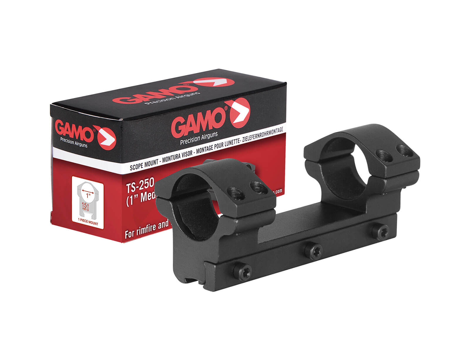 Gamo Air Rifle Mount 1-Piece Med TS-250 Rail