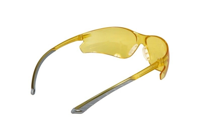 Pyramex GLASSES INDUSTRIAL  -  AMBER LENS WITH BLACK FRAME AND CORD