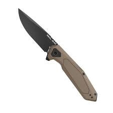 Real Avid RAV-3 BORN READY KNIFE BRONZE ALUMINUM + STAINLESS STEEL HANDLE ,BLACK BLADE