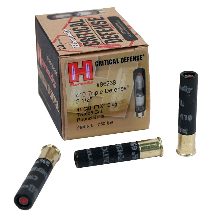Hornady AMMO 410 2 1/2IN HORNADY TRIPLE DEFENSE CD (20)