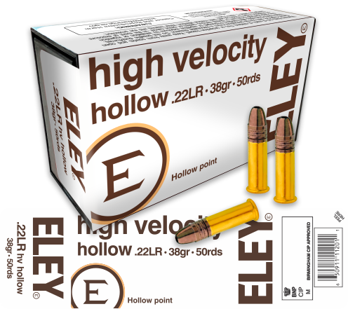 Eley Rimfire Ammo .22LR HIGH VELOCITY HOLLOW PER 50