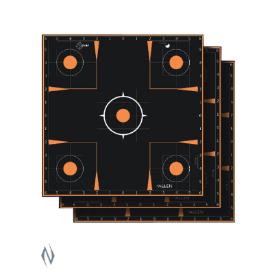 Allen EZ AIM ADHESIVE SPLASH SIGHT-IN GRID TARGET 12IN (10 PACK)