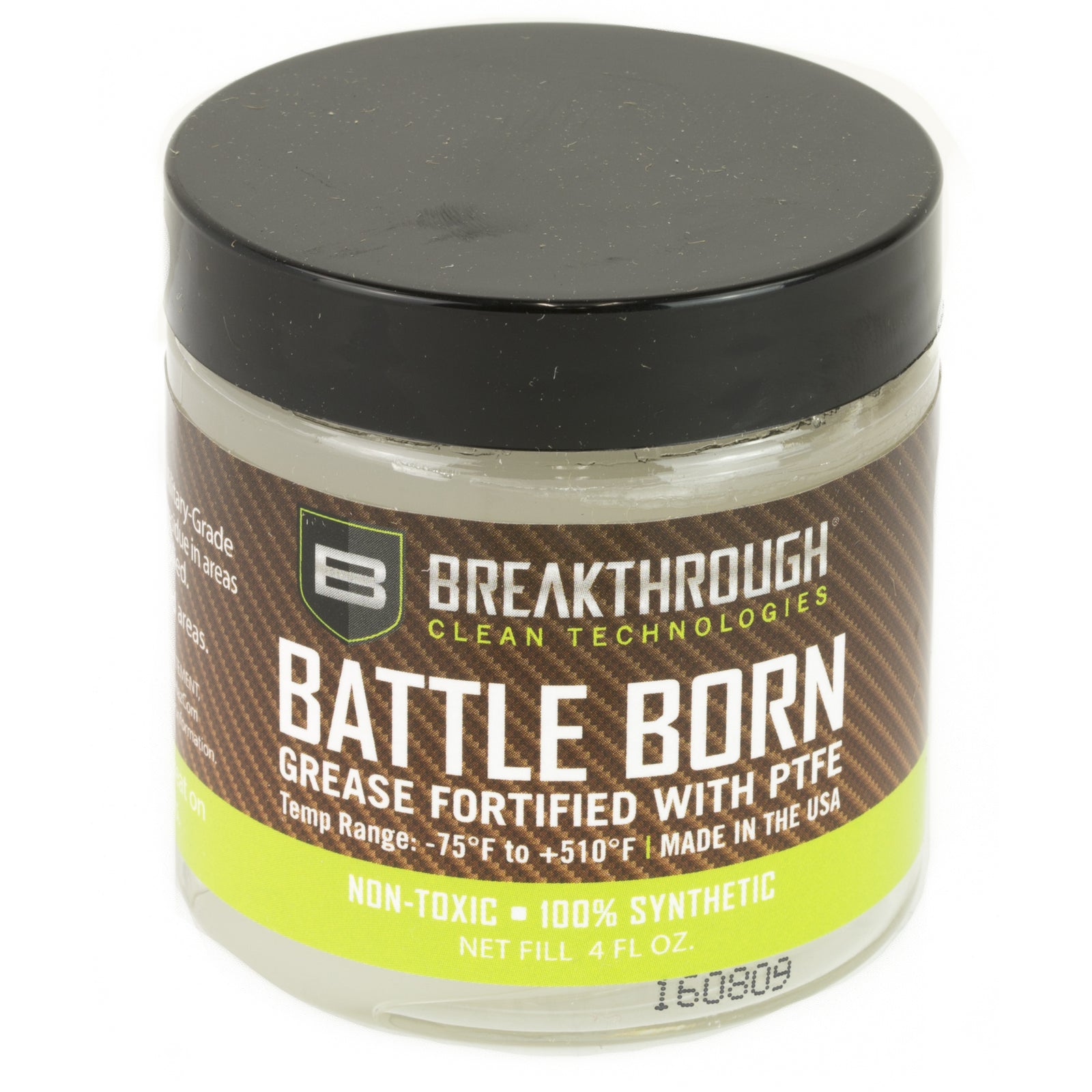 Breakthrough BATTLE BORN GREASE FORTIFIED WITH PTFE 4 OZ JAR
