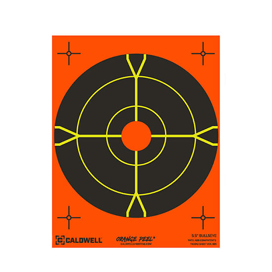 Caldwell ORANGE PEEL BULLSEYE 4INCH 10 PER PACK