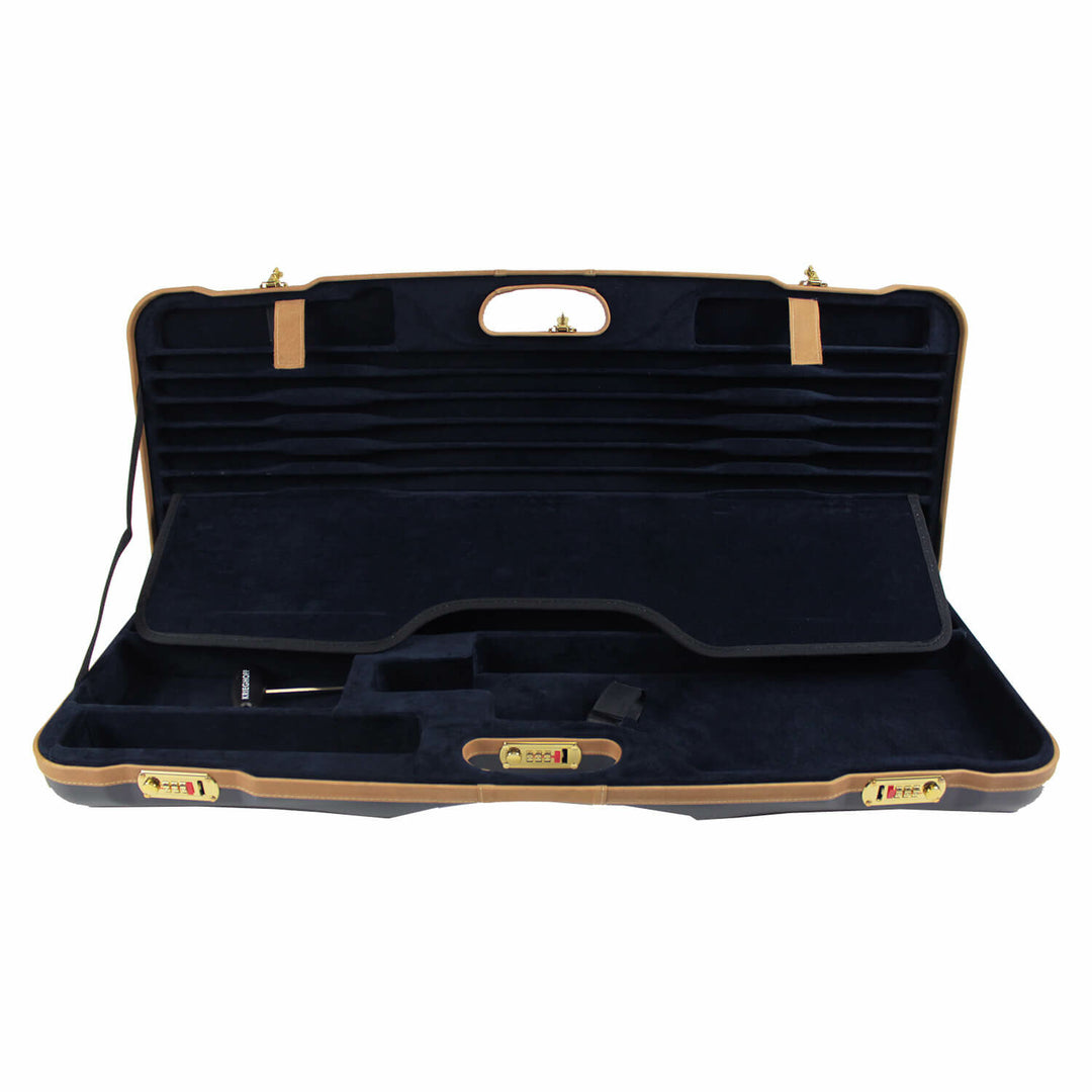 MERKEL HELIX NEGRINI RIFLE CASE GREEN FOR 2 BARREL