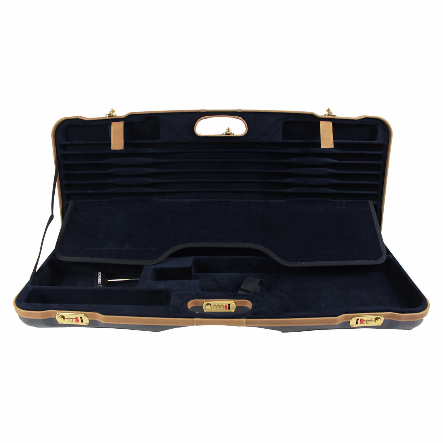 MERKEL HELIX NEGRINI RIFLE CASE GREEN FOR 2 BARREL