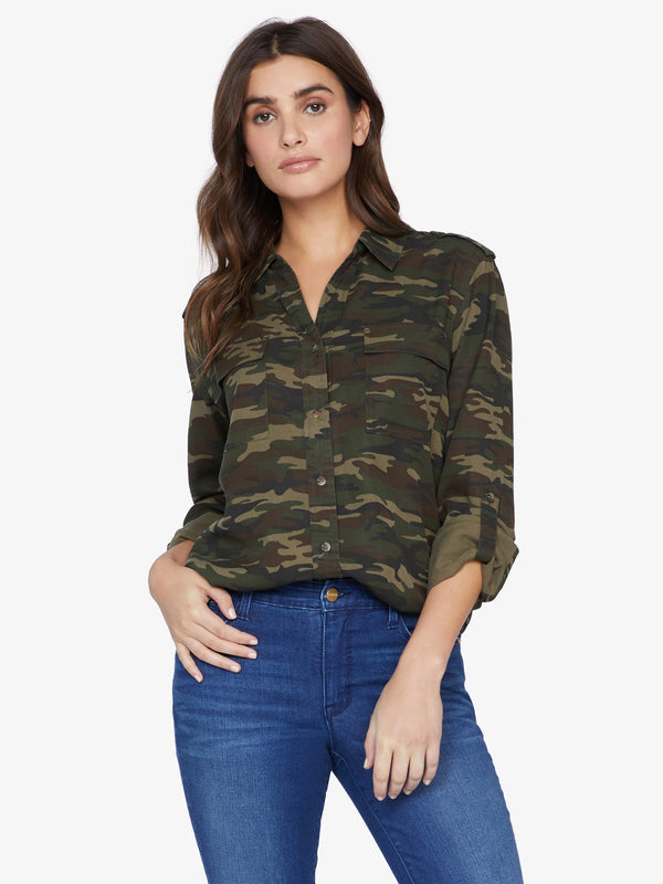 Biomorph Clothing BIOMORPH LADIES CAMO L/SLEEVE TSHIRT SML