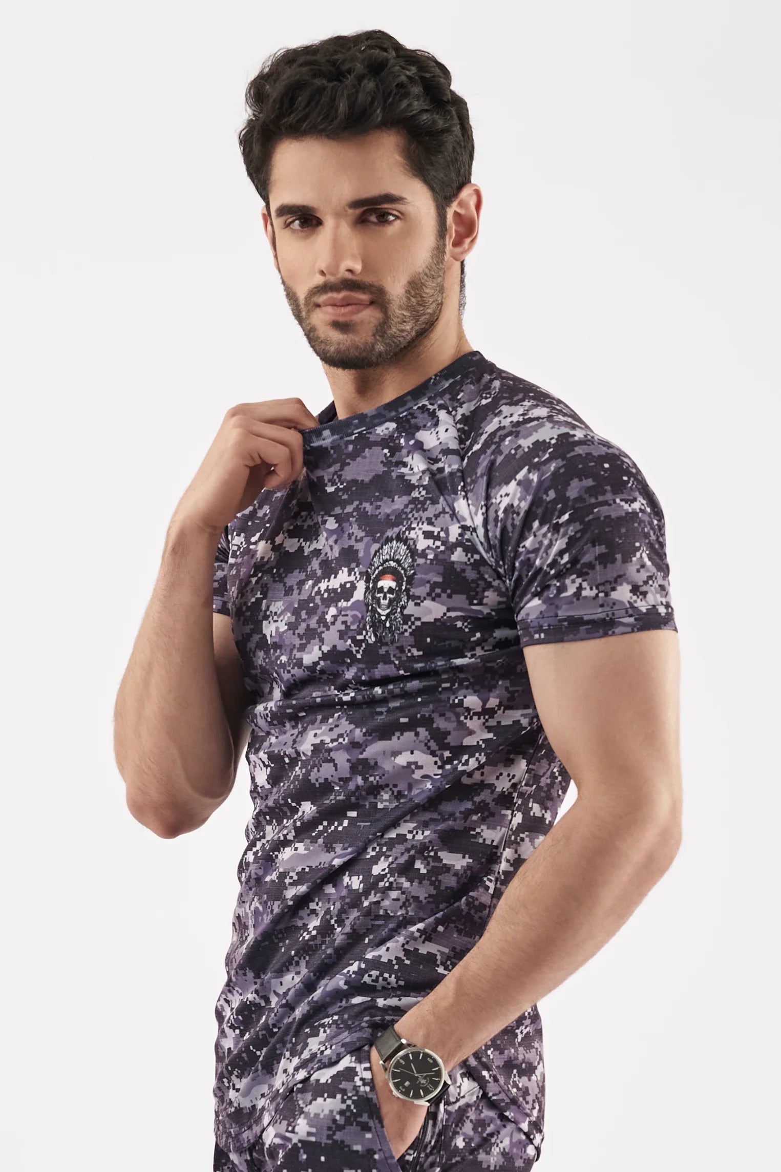 Biomorph Clothing BIOMORPH MENS CAMO L/SLEEVE TSHIRT MED