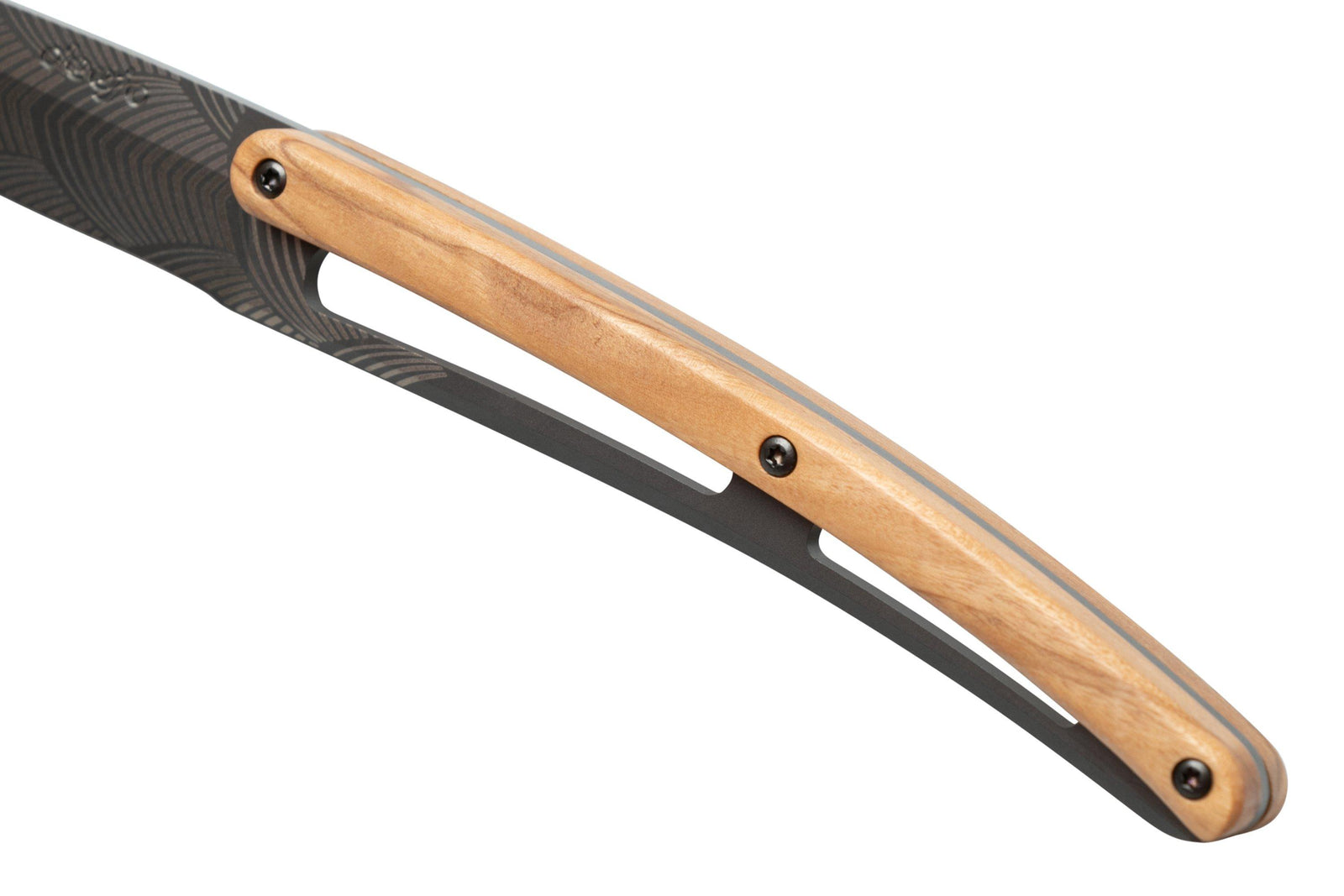 Deejo STEAK KNIVES , OLIVE WOOD , ART DECO (6)