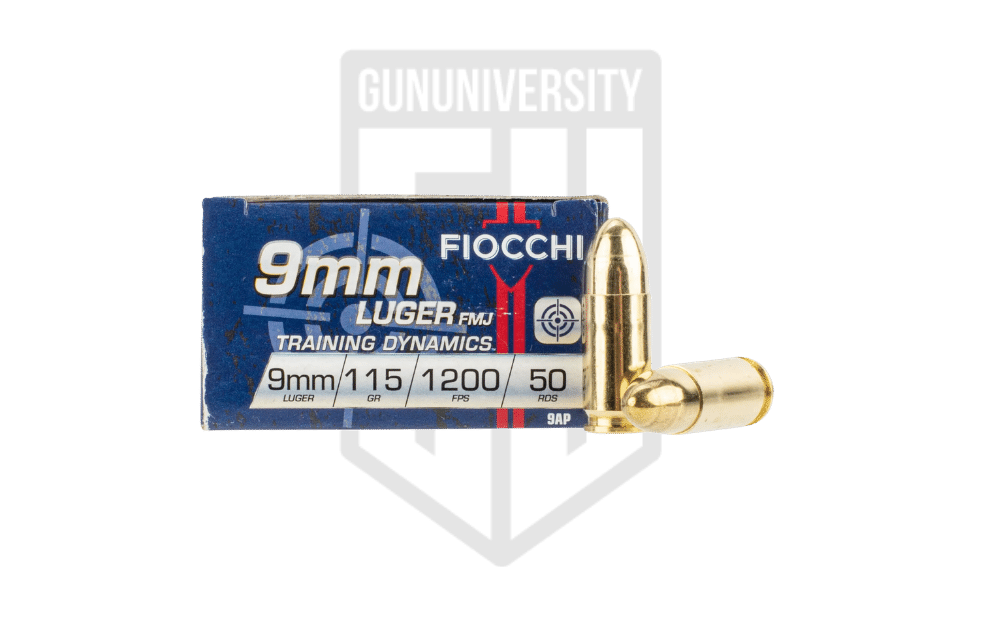 Fiocchi AMMO 9MM LUGER 115GR FIOCCHI FMJ (50)