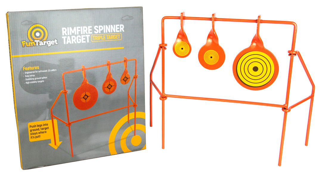 Hand Clay Launcher: .22 RIMFIRE COWBELL SPINNER