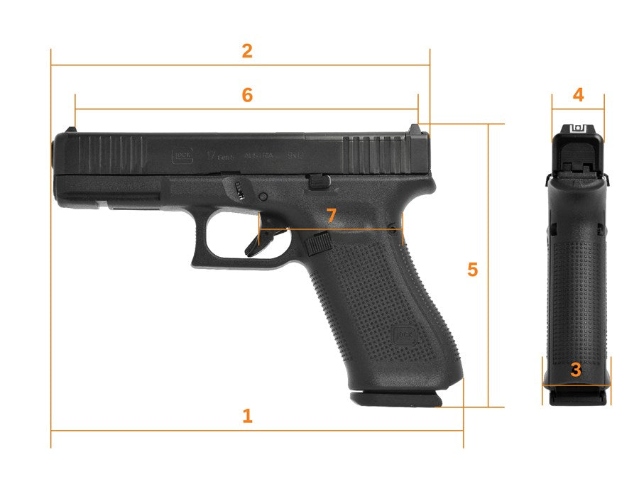Glock G17 Gen5 9mm MOS Pistol