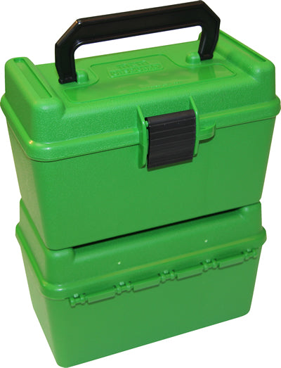 MTM Ammo Box .220 Swift to 30-06 50 Round Green