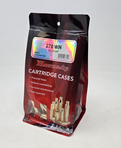 Hornady B 270 WIN HORNADY UNPRIMED (50)