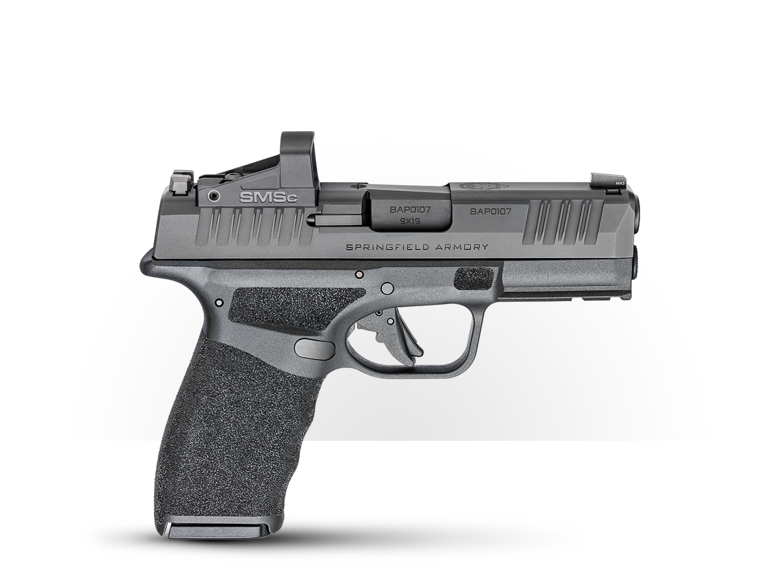 Springfield Armory PISTOL 9MM PARA SPRINGFIELD HELLCAT BLACK WITH SHIELD SMSC SIGHT WITH CR...
