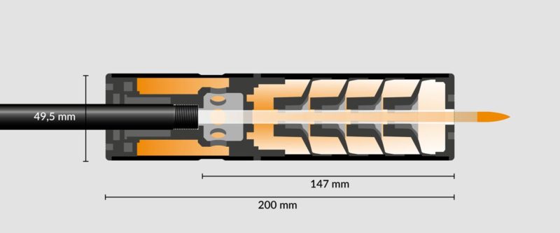 5,5-6,5MM HAENEL SUPPRESSOR