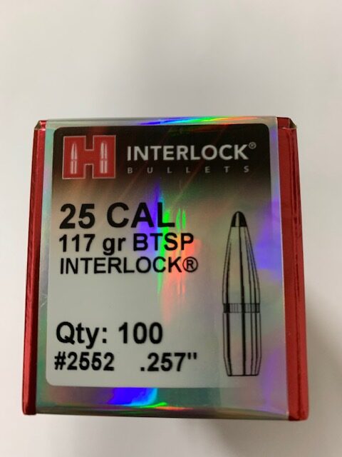 Hornady P 257 117GR HORNADY INTERLOCK BTSP (100)