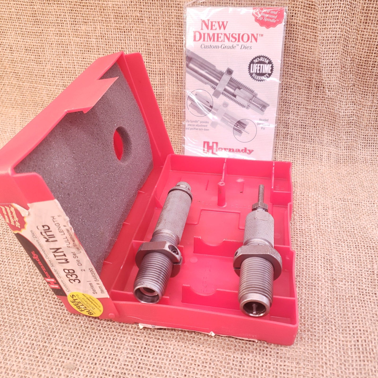 Hornady D 338 WIN MAG HORNADY 2 DIE SET