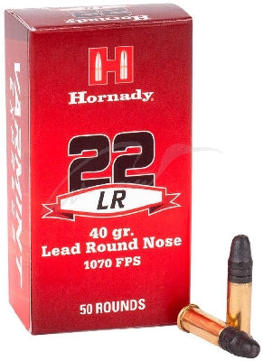 Hornady AMMO 22 LR 40GR HORNADY LRN (50)