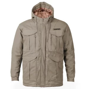 Padded Parka Jacket + Hoody with Flex - 3D/Khaki/Military Olive