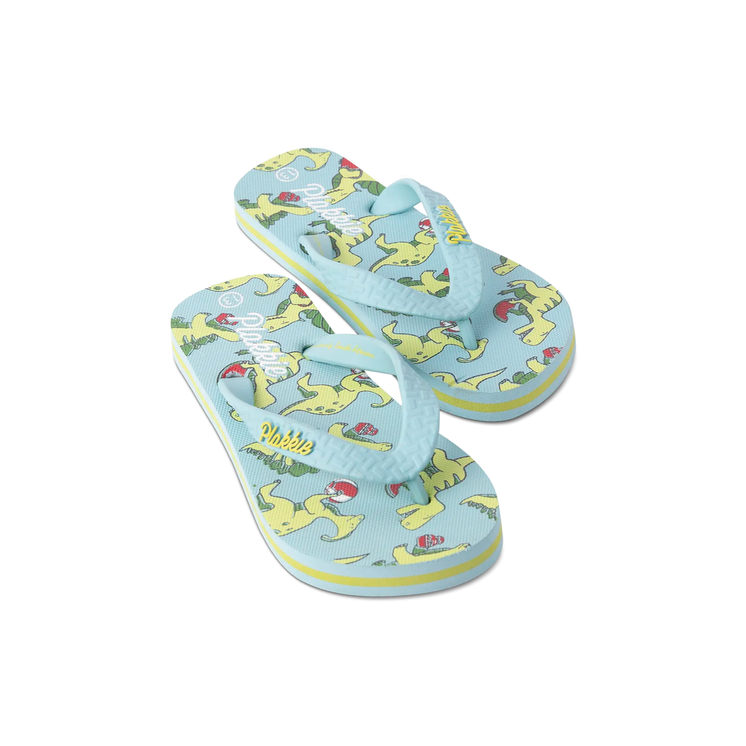 Veldskoen Plakkie Kids Dinosaur Blue