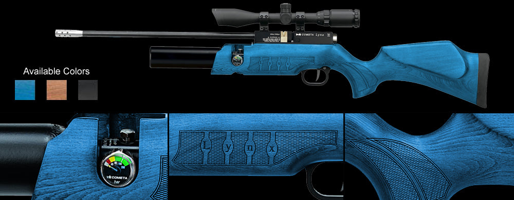 Spring Airguns LYNX V10 4.5MM WOOD PCP 500-1000 F/S