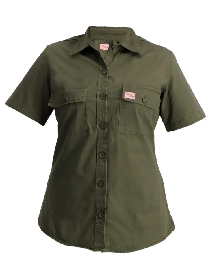 Ladies S/S Adventure Shirt - 3D/ Khaki/ Olive