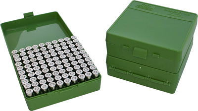 MTM Ammo Box 100 Round 45/10mm/40 S&W Green