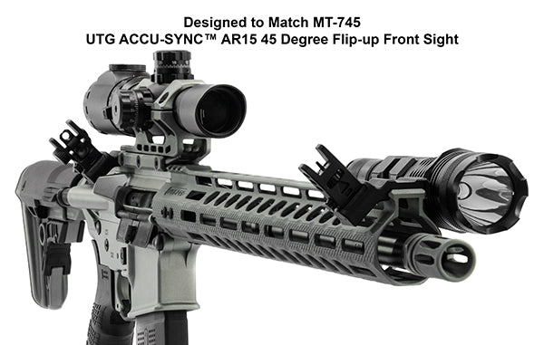 Utg ACCU-SYNC 45 DEGREE ANGLE FLIP UP REAR SIGHT