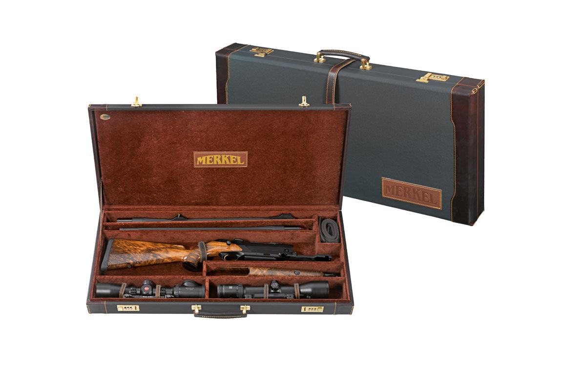 MERKEL RIFLE CASE LEATHER FOR SHOTGUN