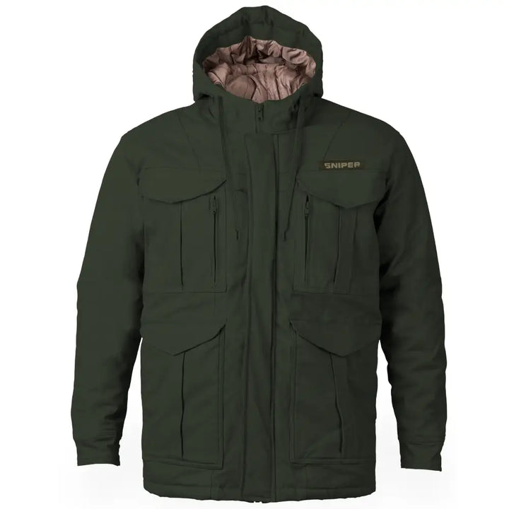 Padded Parka Jacket + Hoody with Flex - 3D/Khaki/Military Olive