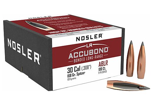 Nosler P 308 168GR NOSLER ACCUBOND LR (100)